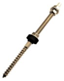 Screw with double thread M10x200 A2 Set