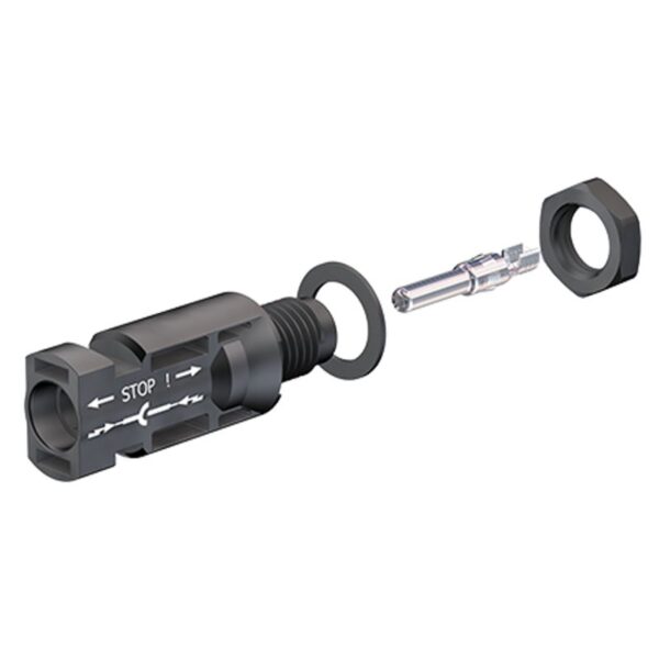 Staubli EC MC4 panel connector(-) 4/6mm2 (PV-ADSP4-S2/6-UR)