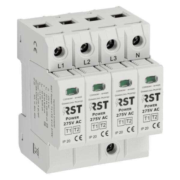 Ogranicznik RST Power AC 3-fazy T1+T2 / 4+0 275V